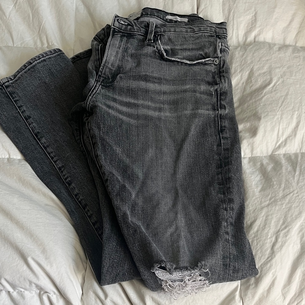 Frame Denim Charcoal Boyfriend Jeans